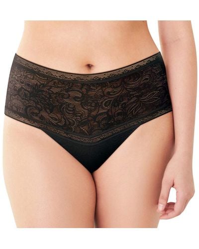 Maidenform Womens Tummy Smoothing Lace Thong Panties - Natural