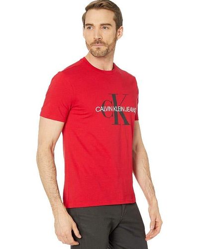 T-shirt Klein Men Box for | Sleeve Blue Calvin in Logo Lyst Short Overlay