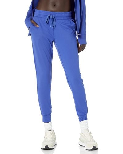 Amazon Essentials Pantalon de Jogging Stretch en Tissu Tech Brossé - Bleu