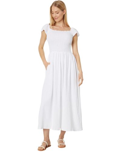 Splendid Tai Ruched Mini Dress - White