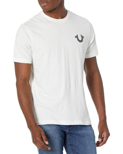 True Religion Brand Jeans Ss Solid Srs Tee - White