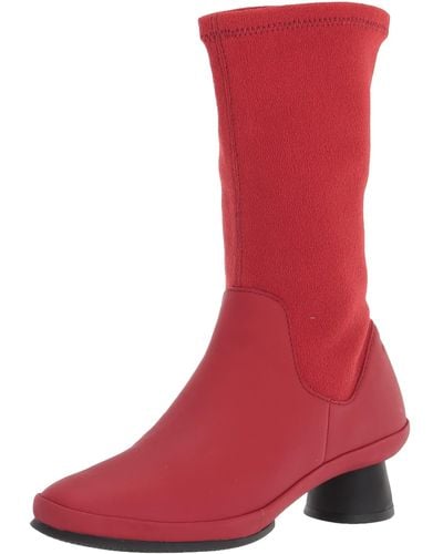 Camper Alright Mid Calf Boot - Red