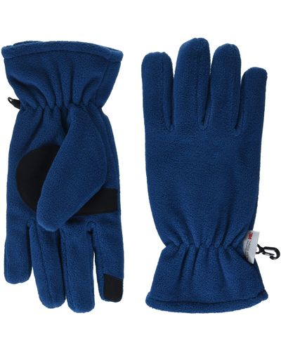 Amazon Essentials Fleece E-tip Gloves - Blue