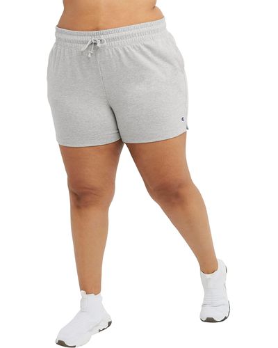 Champion , Middleweight Plus Size Shorts, 5", Oxford Gray