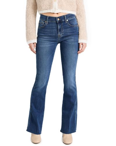 7 For All Mankind Bootcut Tailorless In Duchess - Blue