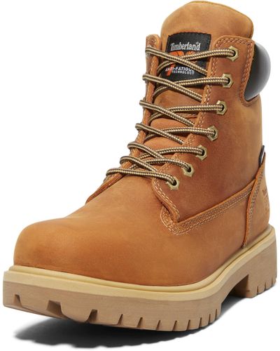 Timberland Direct Attach 6 Inch Soft Toe Insulated Waterproof Industrial Work Boot - Brown