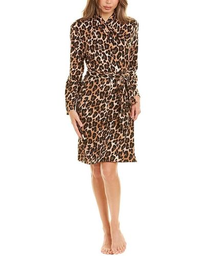 N Natori Ombre Leopard Robe - Natural