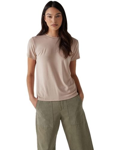 Velvet By Graham & Spencer Womens Jenny Graham Short Sleeve T Shirt T-shirt - Green