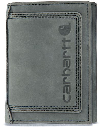 Carhartt Rugged Leather Triple Stitch Wallet - Black