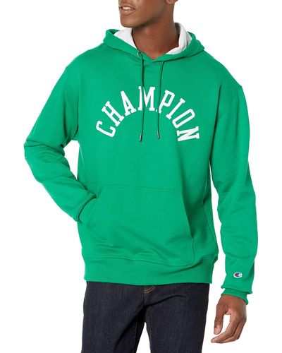 Champion Powerblend Fleece Pullover Hoodie - Green