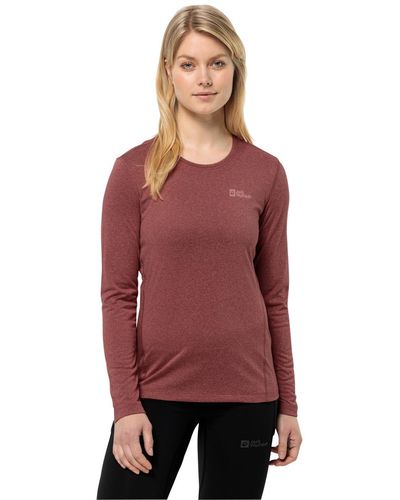 Jack Wolfskin Sky Thermal L/s W - Red