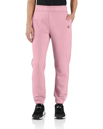 Carhartt Plus Size Relaxed Fit Fleece Jogger - Pink