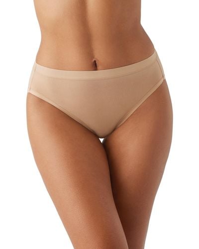 Wacoal Understated Cotton Hi-cut Brief Panty - Brown