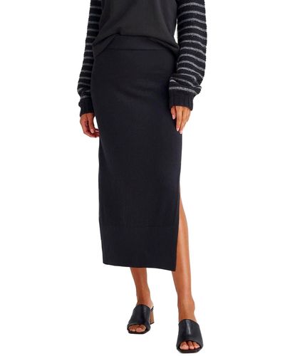 Splendid Long Sleeve Dana Skirt - Black