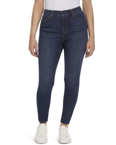 Nine West High Rise Perfect Skinny Jean - Blue