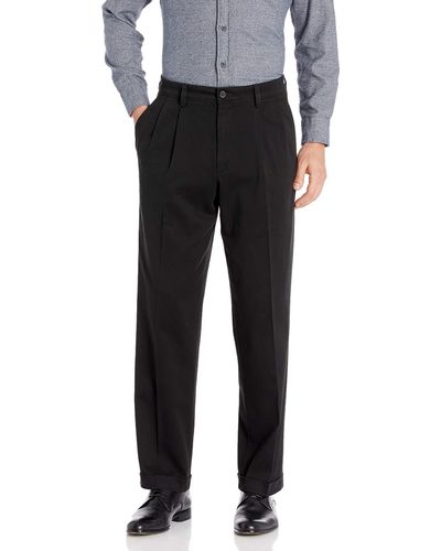 Dockers Relaxed Fit Easy Khaki Pants-pleated - Black