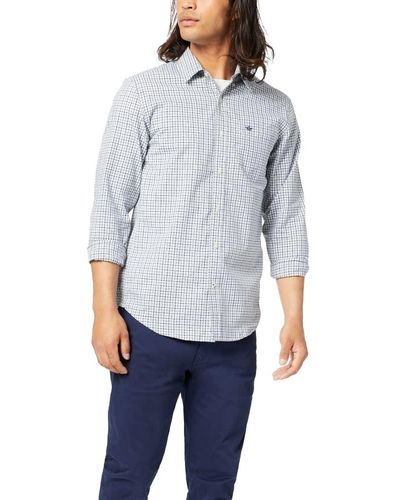 Dockers Classic Fit Long Sleeve Signature Comfort Flex Shirt - Multicolor