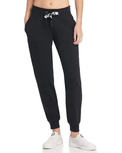 DKNY Women's Sport Fleece Jogger Sweatpant with Pockets, Palm, X-Large :  : Clothing & Accessories