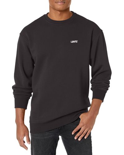 Levi's Tall Size Seasonal Crewneck Sweatshirt, - Black