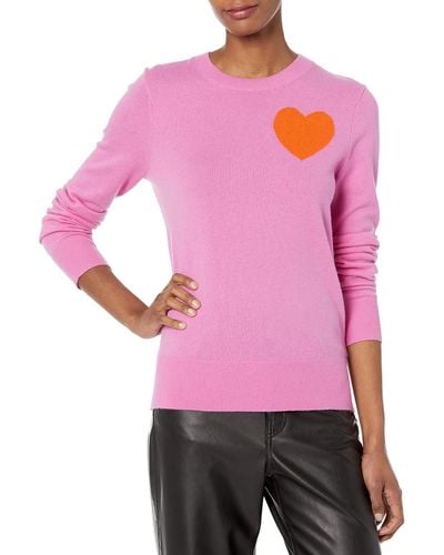 Trina Turk Heart Sweater - Pink