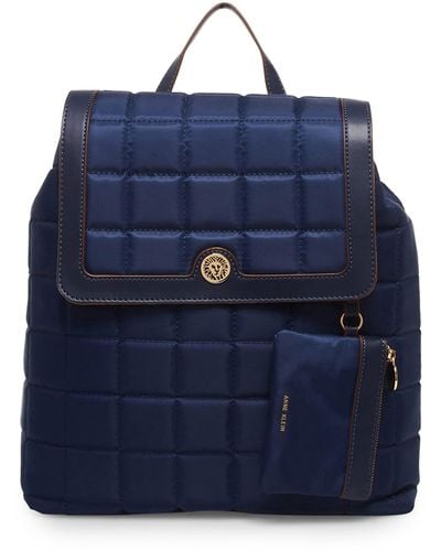 Anne Klein Quilted Ak Nylon Backpack - Blue