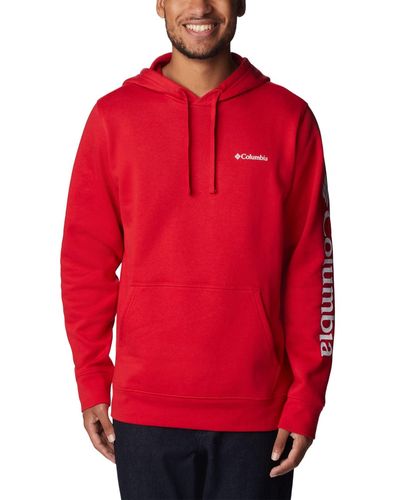 Columbia Trek Hoodie Hooded Sweatshirt - Red