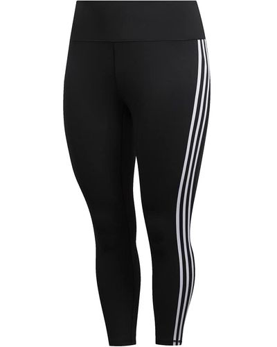 adidas Believe This 2.0 Aeroready 3-stripes 7/8 Workout Training Yoga Pants Leggings - Black