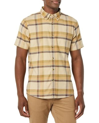 Goodthreads Slim-fit Short-sleeve Stretch Oxford Shirt With Pocket_dnu - Natural