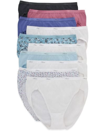 Hanes Womens Cotton Briefs Underwear - Blue