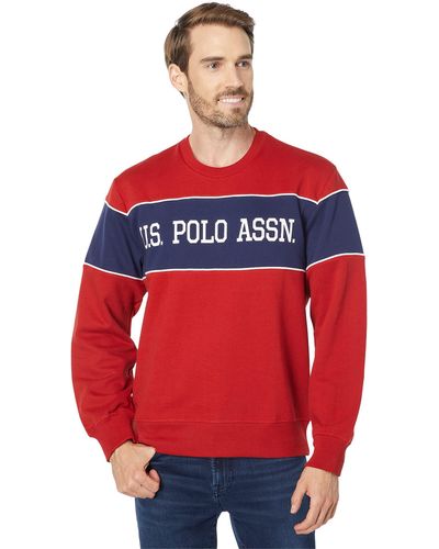 U.S. POLO ASSN. Classic Long Sleeve Sweatshirt - Red