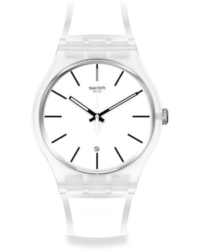 Swatch Casual White Bio-sourced Quartz Watch White Trip