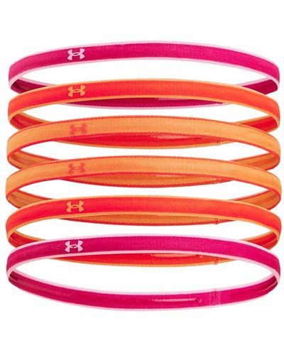 Under Armour Mini Headbands 6-pack, - Red