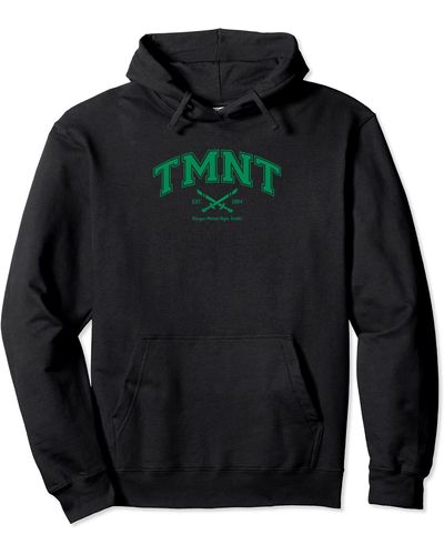 Amazon Essentials Teenage Mutant Ninja Turtles Tmnt Athletic Logo Pullover Hoodie - Black