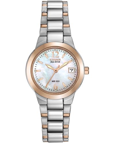 Citizen Eco-drive Dress Classic Watch In Two-tone Stainless Steel - Metallic