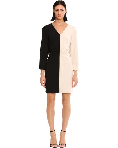 Donna Morgan Sleek And Sophisticated Crepe Sheath Dress Event Party Occasion Night Out Guest Of - Black