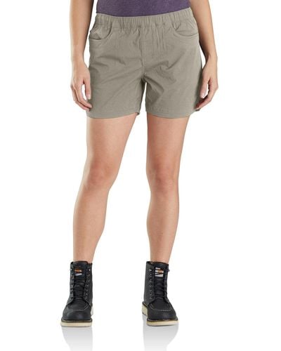 Carhartt Force Relaxed Fit Ripstop 5 Pocket Work Short - Gray