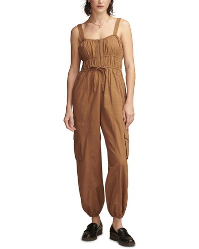 Lucky Brand Military Jumpsuit - Brown