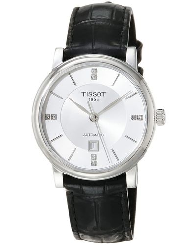 Tissot S Carson Premium Lady Automatic 316l Stainless Steel Case Automatic Watch - Black
