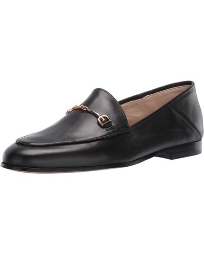 Sam Edelman Loraine' Horsebit Leather Step-in Loafers - Black
