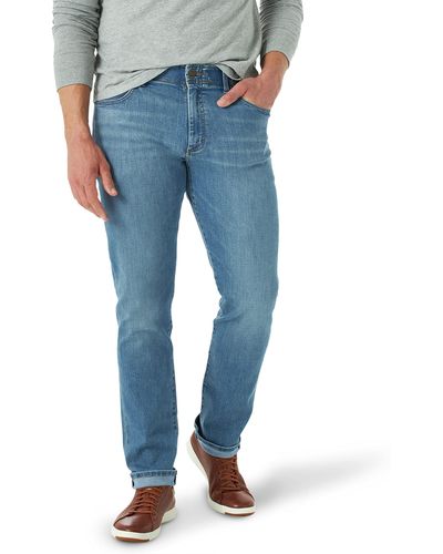 Lee Jeans Performance Series Extreme Motion Straight Fit Tapered Leg Jeans - Blu