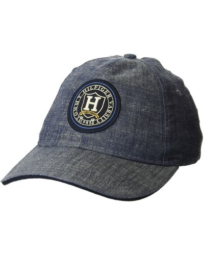 Tommy Hilfiger Premium Varsity Adjustable Baseball Cap - Black