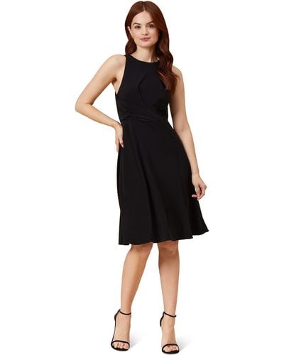 Adrianna Papell Matte Jersey Fit And Flare - Black