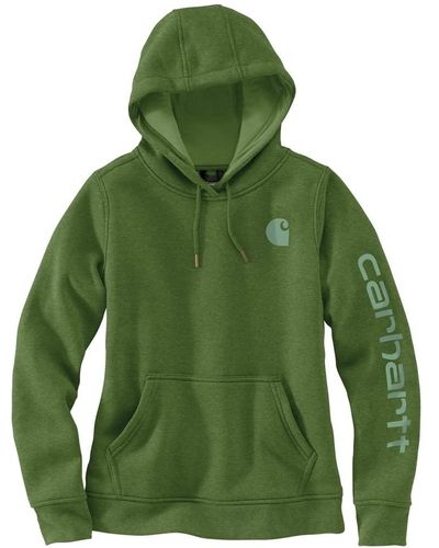 Carhartt Relaxed Fit Midweight Logo Sleeve Graphic Sweatshirt - Green