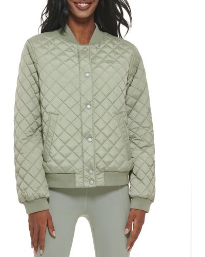 Levi's Diamond Quilted Bomber Jacket - Green