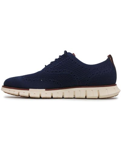 Cole Haan Zerogrand Remastered Stitchlite Wing Tip Oxford - Blue