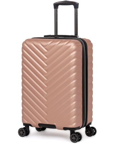 Kenneth Cole Reaction Madison Square Hardside Chevron Expandable Luggage - Brown
