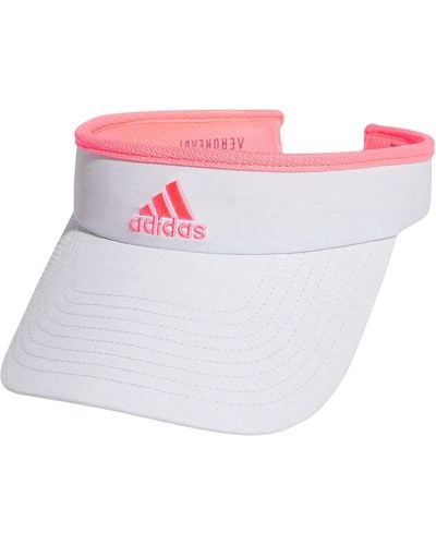 adidas Match Visor Jersey Hats White/acid Red One Size