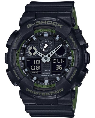 G-Shock Ga-100l-1a G-shock Ga-100 Military Series Watch - Black