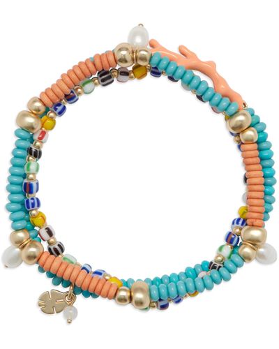 Lucky Brand Turquoise Summer Bracelet Set - Blue