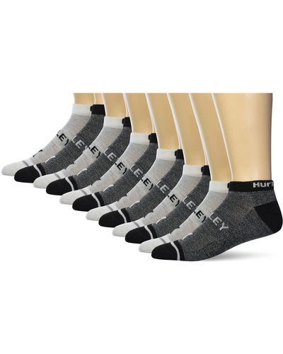 Hurley Mens 6-pack Active Everyday Knit Socks - Black